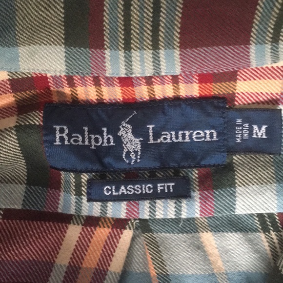 Ralph Lauren polo button shirt long sleeve medium - Picture 3 of 4